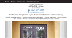 Desktop Screenshot of madridiron.com